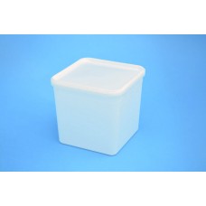 4 LITRE SQUARE TAMPER EVIDENT NATURAL TUB